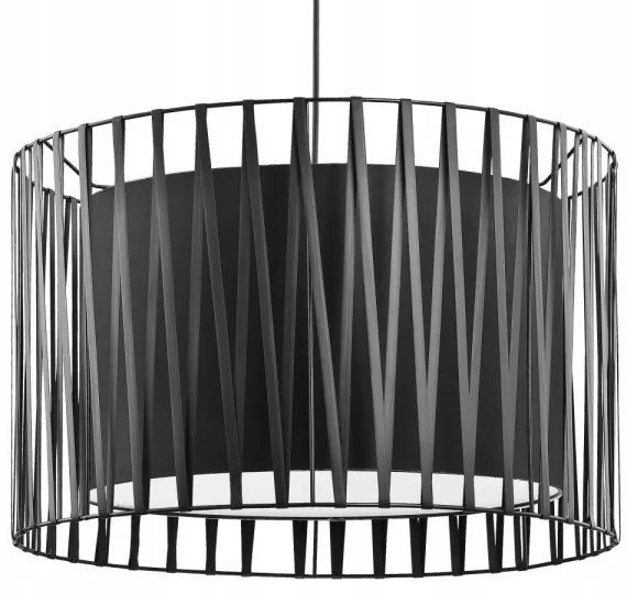 Luster na lanku HARMONY BLACK 3xE27/60W/230V