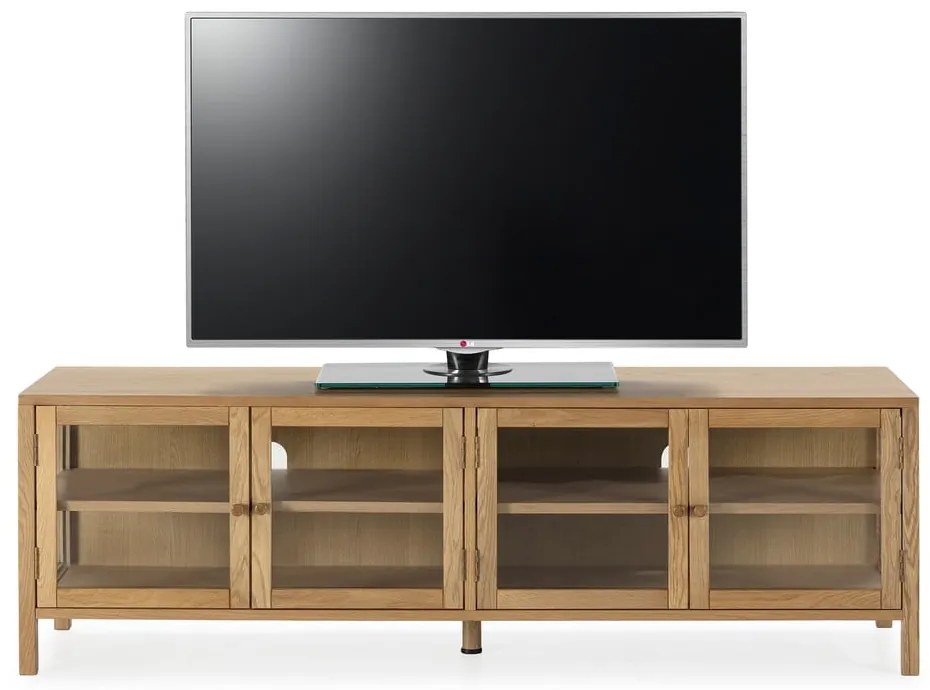 TV stolík v dekore duba v prírodnej farbe 160x50x40 cm Ceci – MOME