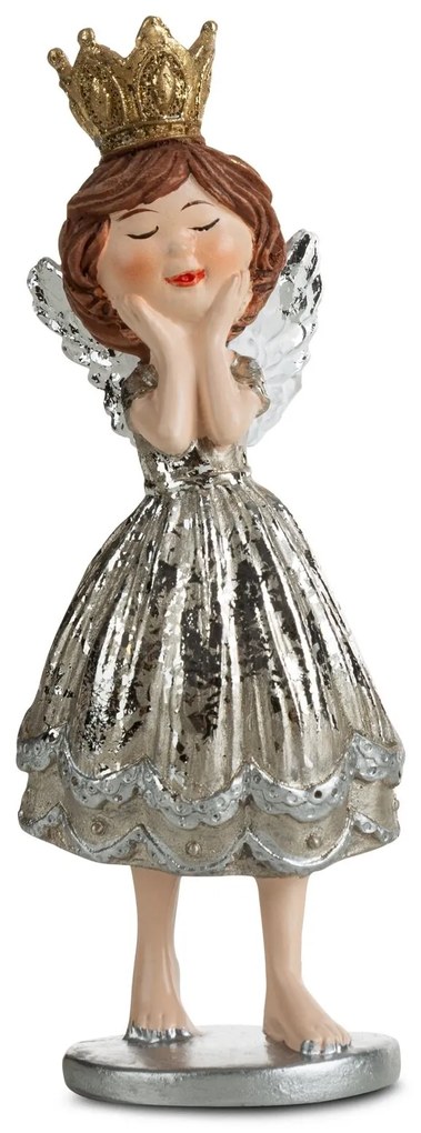 VIANOČNÁ SOŠKA ANGEL SADA 4 KS 11 CM VIACFAREBNÁ