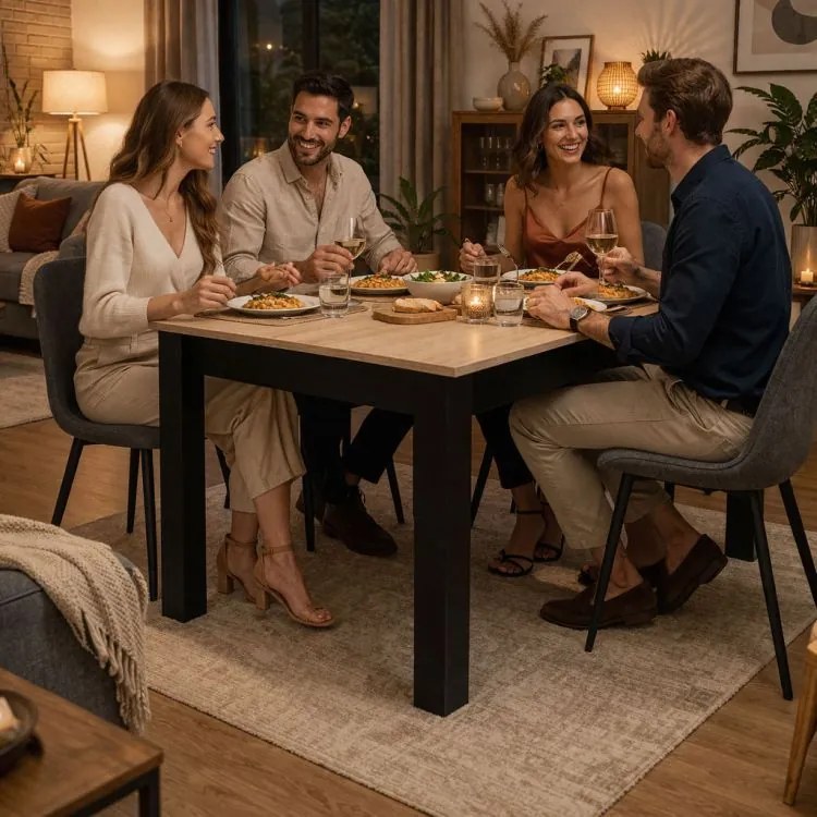 Kuchynský a jedálenský stôl 120 x 80 cm pre 4 osoby