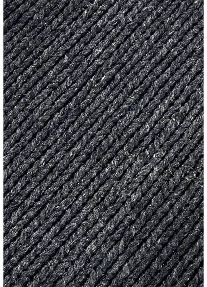 Tmavosivý ručne tkaný vlnený okrúhly koberec ø 160 cm Francois – Villeroy&amp;Boch