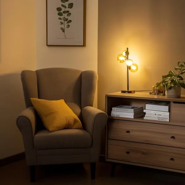 Brilagi - LED Stolná lampa MILLA 4xG9/3W/230V lesklý chróm/zlatá