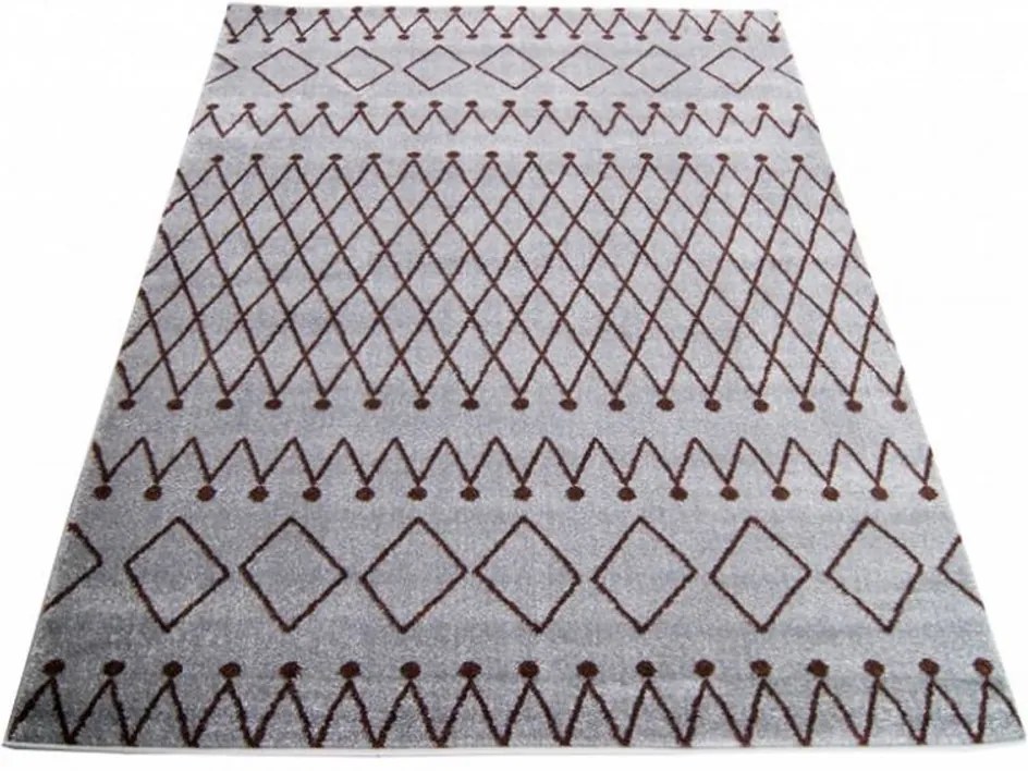 Kusový koberec Kertu šedý, Velikosti 120x170cm
