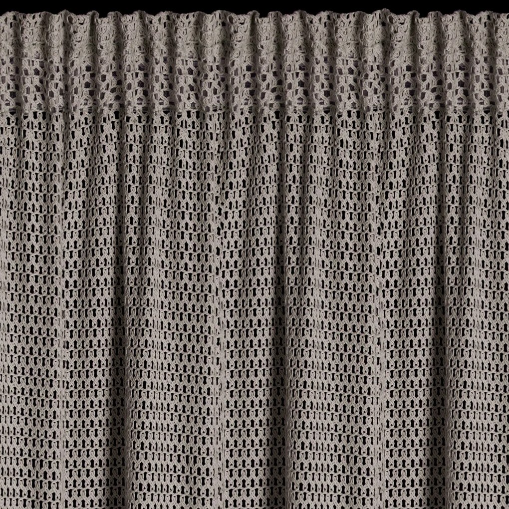 ZÁVES NA PÁSKE GABBY 140X270 CM BÉŽOVÁ