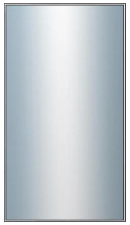 DANTIK - Zrkadlo v rámu, rozmer s rámom 50x90 cm z lišty Hliník šedá (7002006)