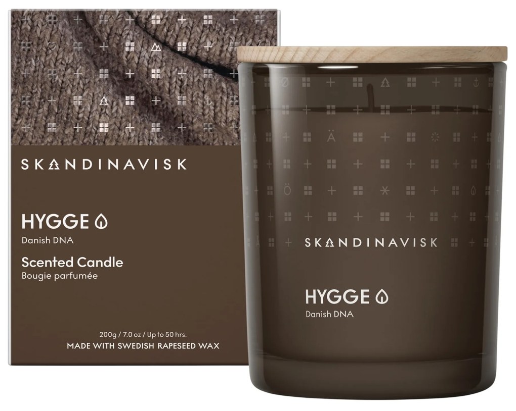 SKANDINAVISK Vonná sviečka v skle HYGGE (útulno) 200 g