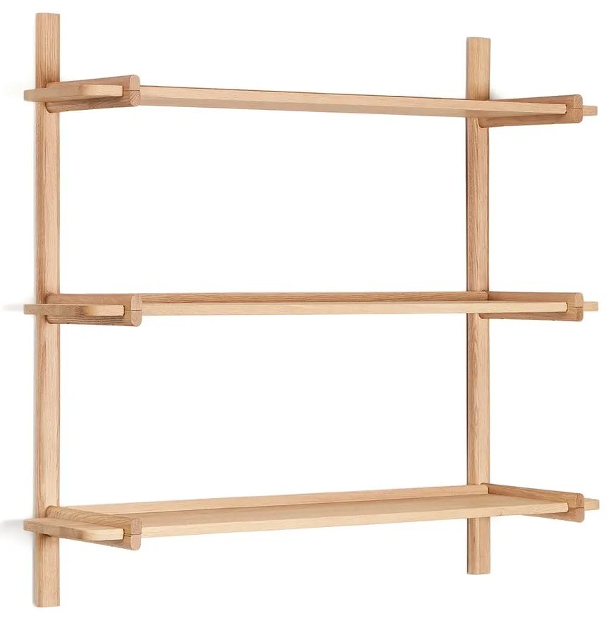 Modulárny policový systém z dubového dreva v prírodnej farbe 110x98 cm Sitra – Kave Home
