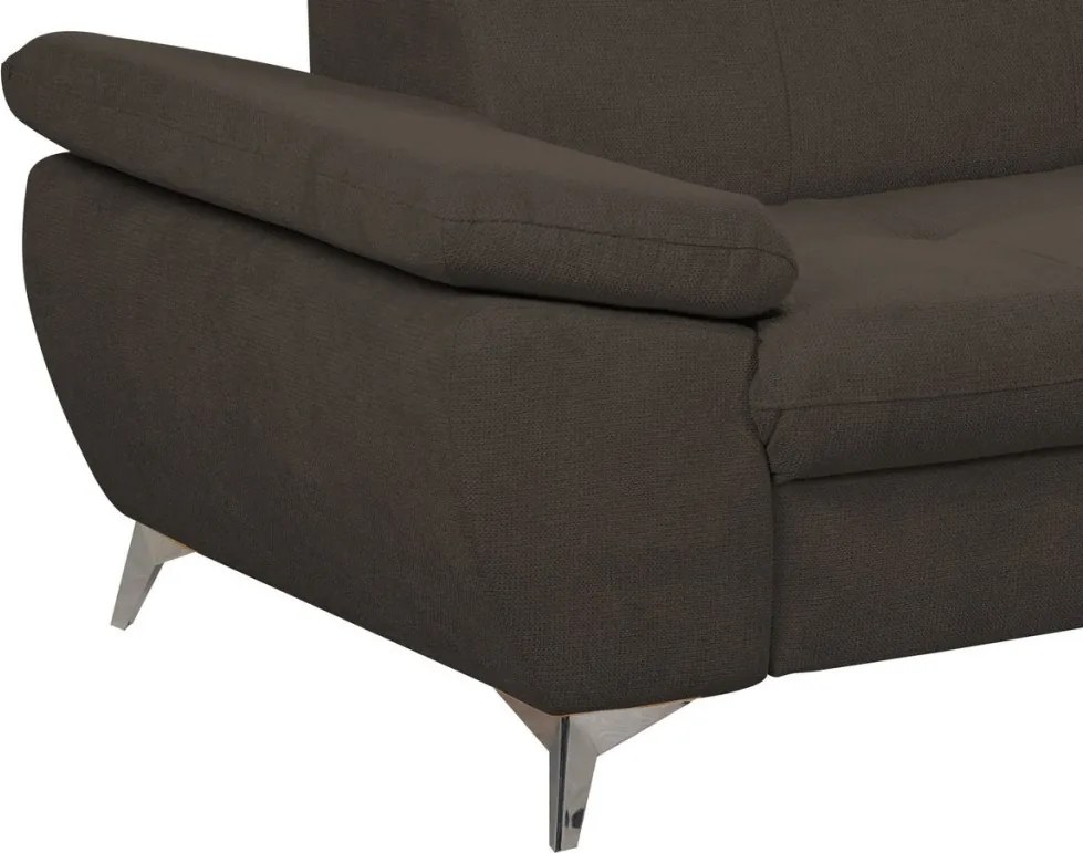 Dvojsedák Gisele, tmavo hnedá espresso látka