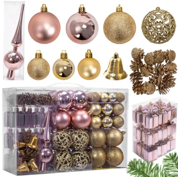 Vianočné gule MIX 311437 (101 ks)