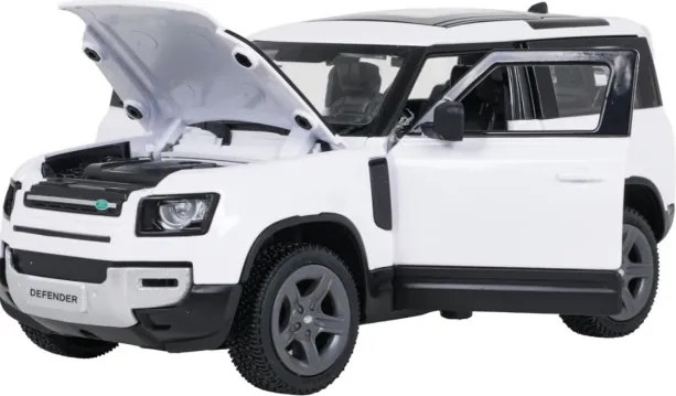 Model auta Land Rover Defender 90 1:24 RASTAR biely