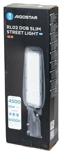 Aigostar - LED uličné svietidlo SLIM LED/50W/230V 6500K IP65