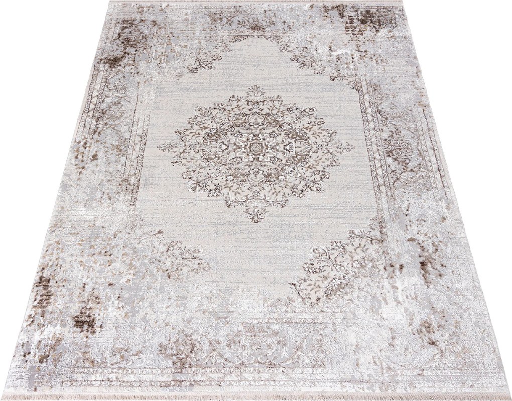 TA Koberec K895D SH_CREAM L_GRAY SAHARA Rozmer: 120x170 cm