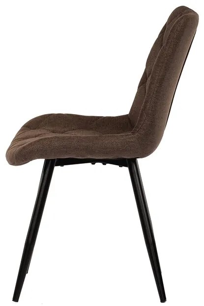 Autronic BONTEC Jedálenská stolička, hnedá, látka, CT-382 BR2 Farba: Šedá