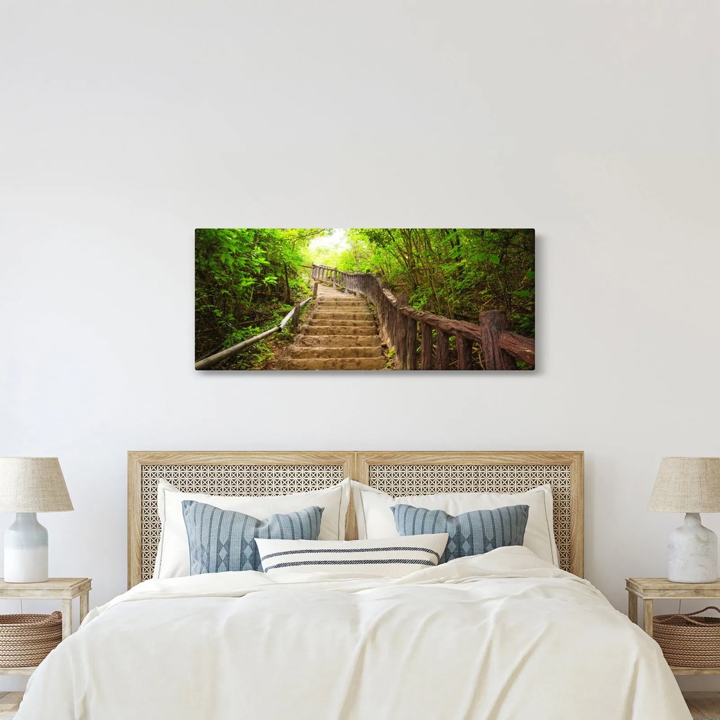 Obraz - Schody v prírode (120x50 cm)