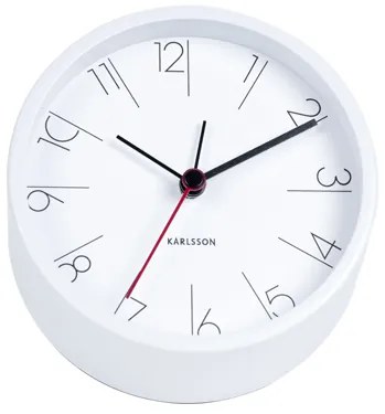 Budík Karlsson Elegant Numbers KA5648WH, 11cm