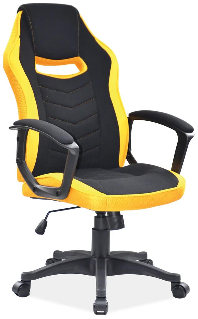 Signal Kancelárska stolička CAMARO čierna/žltá