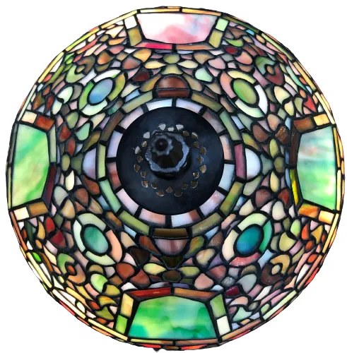 Tiffany stolová lampa CHROMATIC Ø30*60