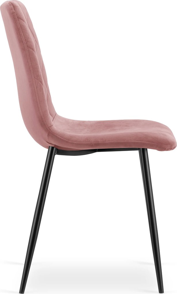 Set 4 kresiel TURIN - ružový zamat