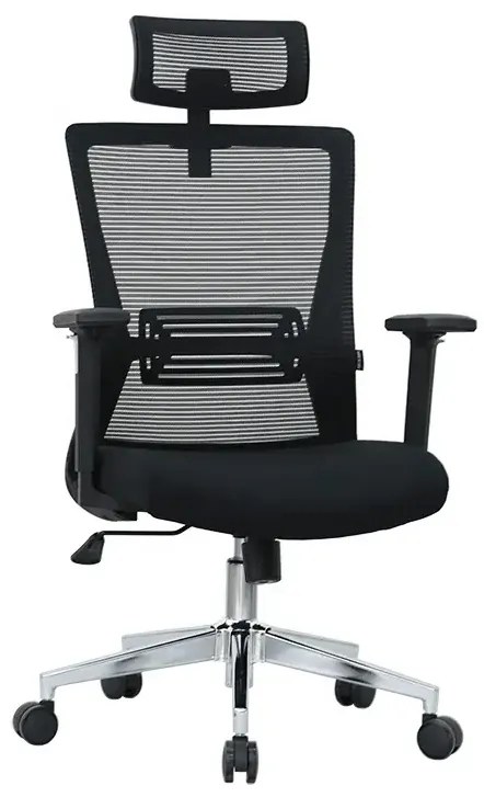 Kancelárska ergonomická stolička Neoseat JENNY — čierna, nosnosť 150 kg