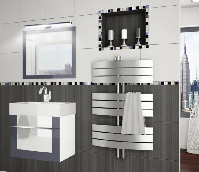 Moderná kúpeľňová skriňa pod umývadlo ELEGANZA 6PRO + zrkadlo a led osvetlením ZADARMO 140