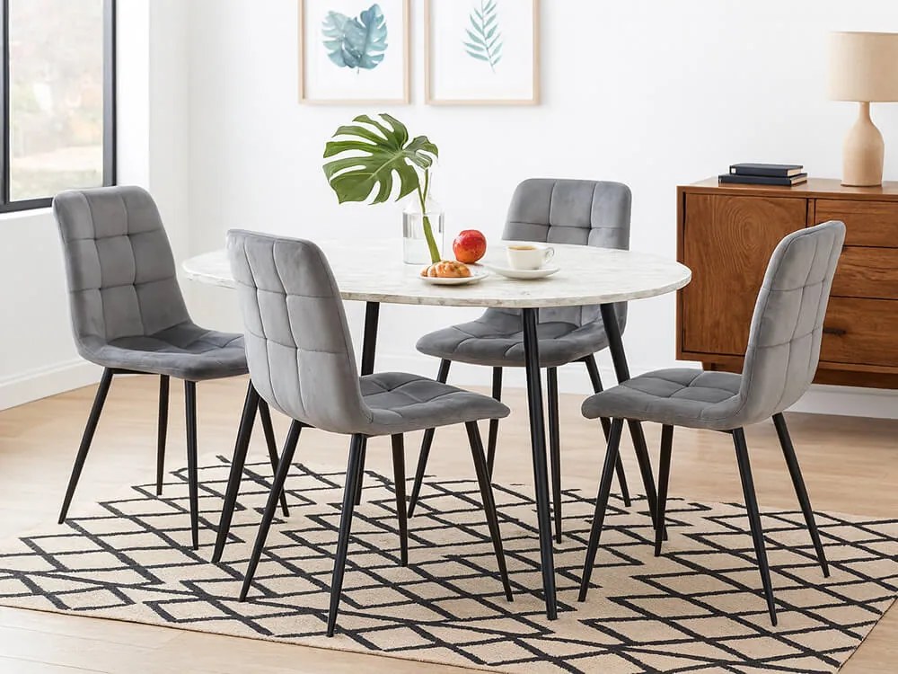 CH Jedálenská stolička Leon - sivá