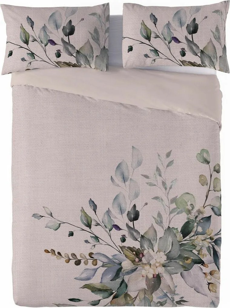 Obliečky zo zmesi bavlny a ľanu Kytica