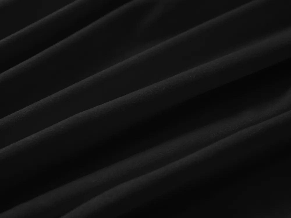 Biante Zamatový oválny obrus Velvet Prémium SVP-023 Čierny 140x160 cm