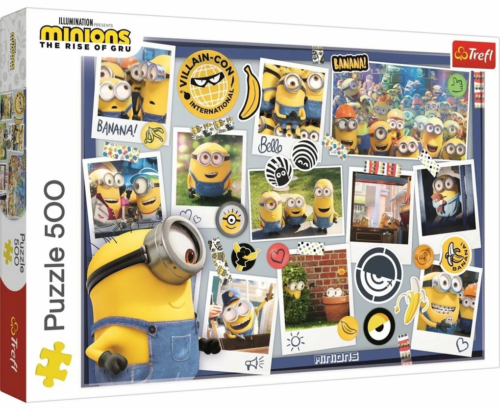 TREFL Mimoni: Bláznivá foto kolekce 500 dielov puzzle