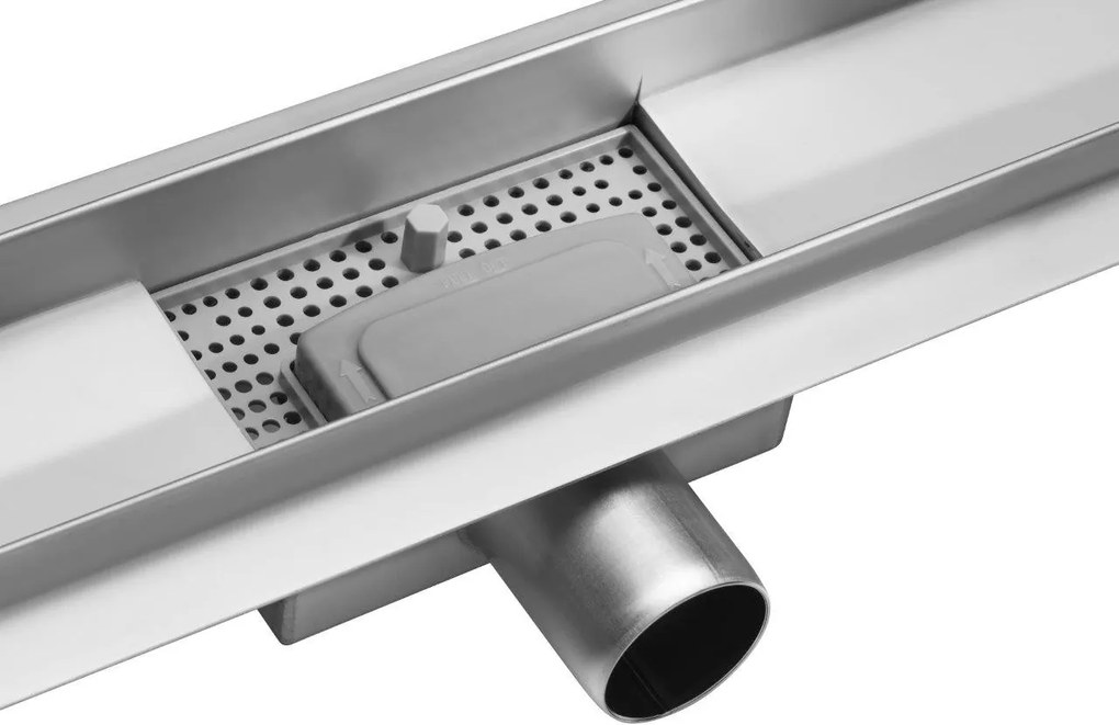 Fala Lineární koupelnový žlab Bílé Sklo 70 cm WET&DRY TO-75382