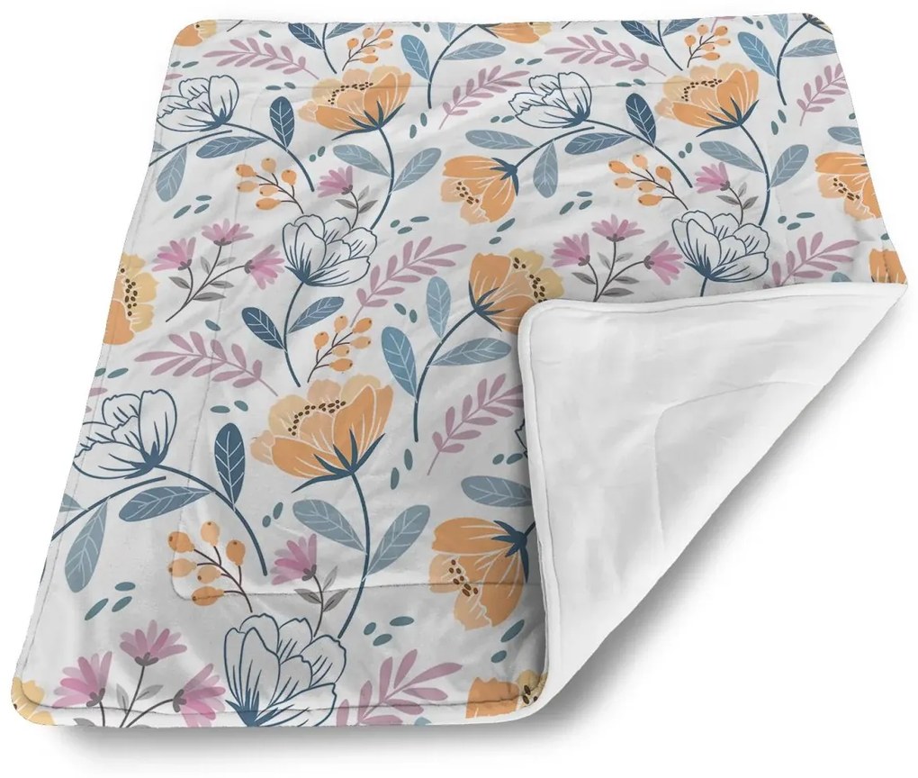 Sablio Deka pre bábätko Rozkvitnutá záhrada - 80x100 cm