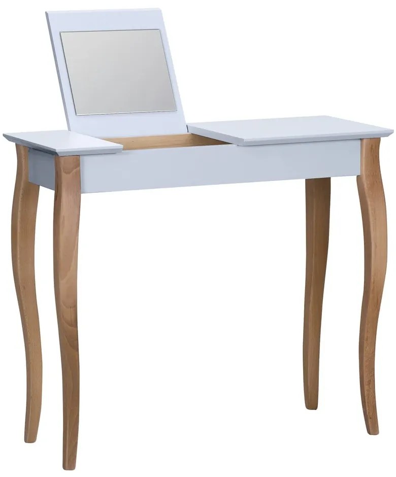 Svetlosivý toaletný stolík so zrkadlom Ragaba Dressing Table, dĺžka 85 cm