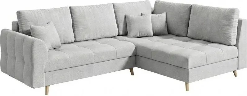 Sivá rohová pohovka (pravý roh) Ariella - Ropez