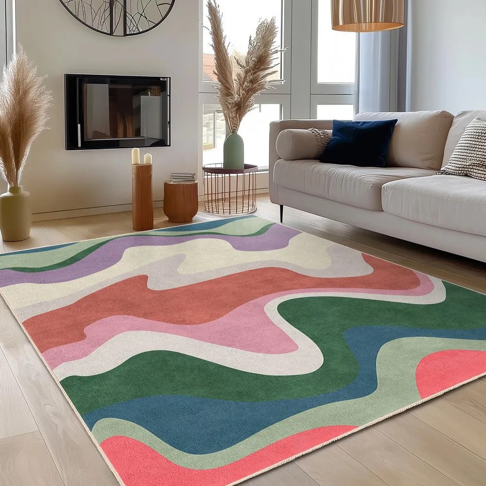 Prateľný behúň 60x230 cm Squiggly Breeze – Mila Home