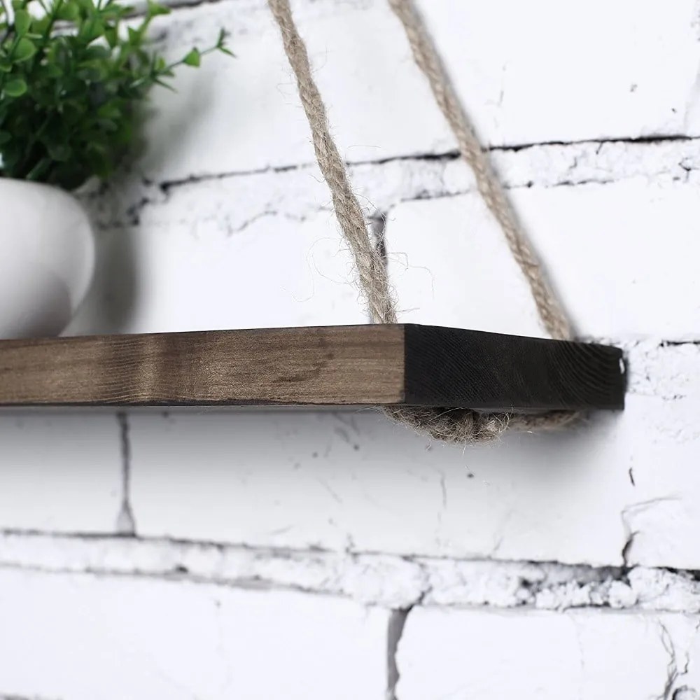 Závesná drevená polica Hang