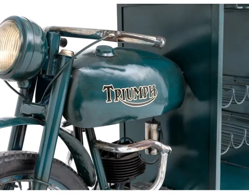 furniture-nabytek.cz - Barový stôl Triumph Bike, lakovaný kov, viacfarebný – 218×56×102 cm