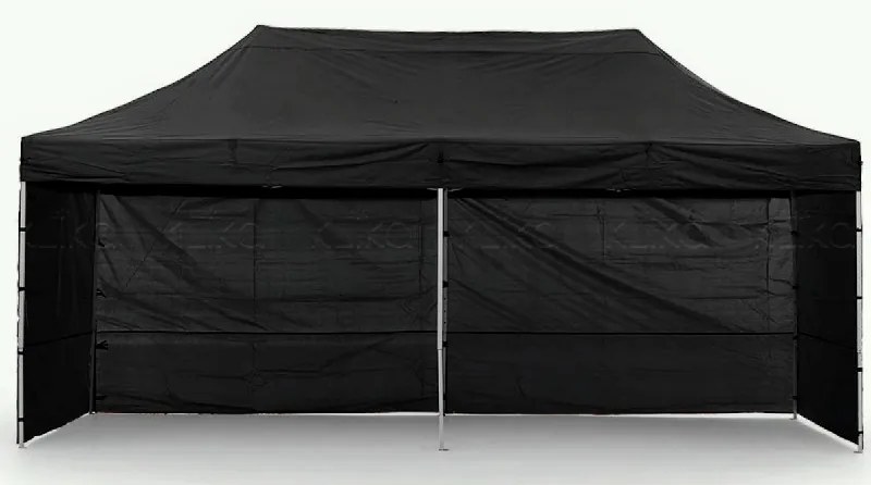 Ekspand Nožnicový stan POLOPROFI 3x6 m ČIERNY