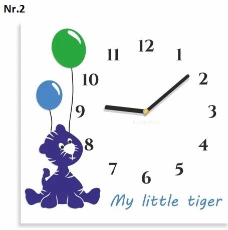 Detské hodiny My Little Tiger Modrá