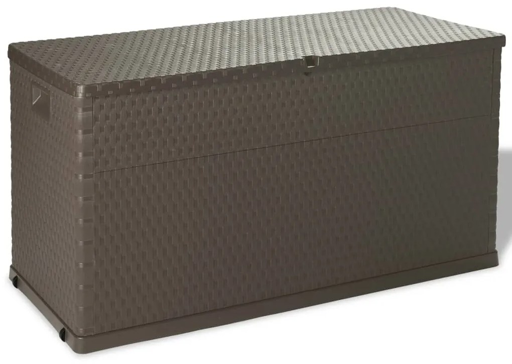 vidaXL Záhradný úložný box hnedý 120x56x63 cm