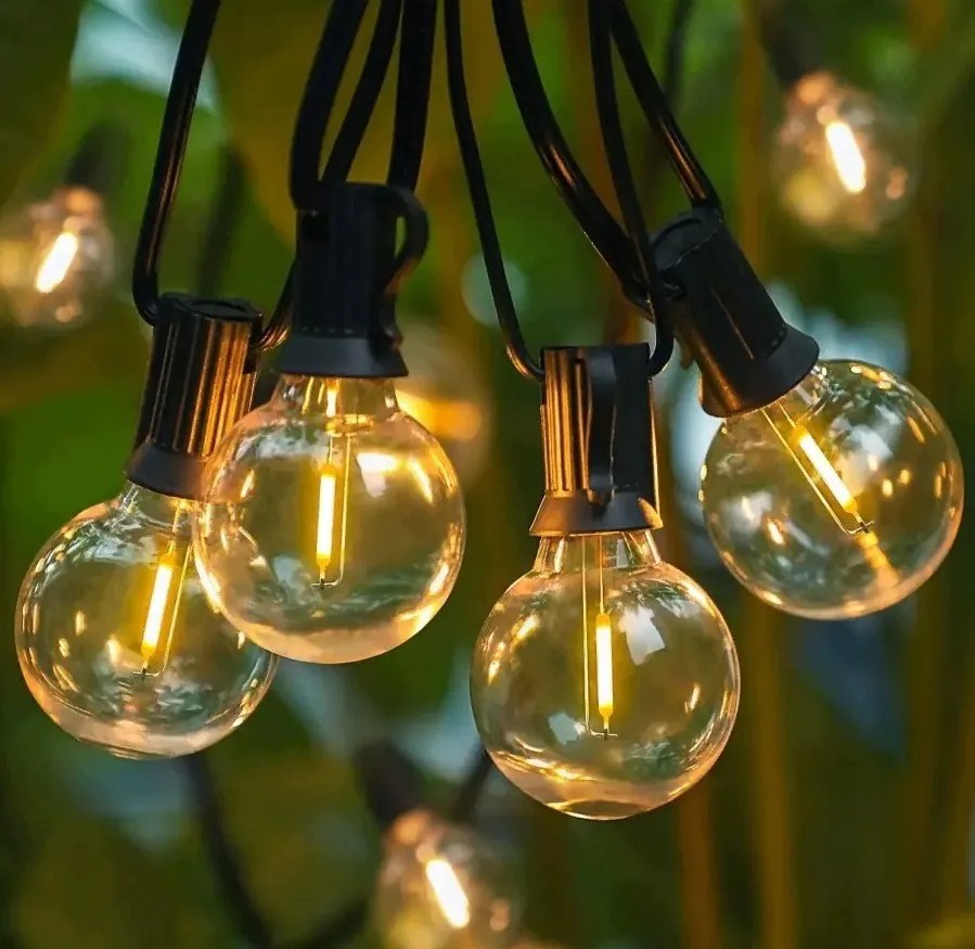 TRENDIE Záhradná svetelná girlanda 36 LED teplá biela 20m