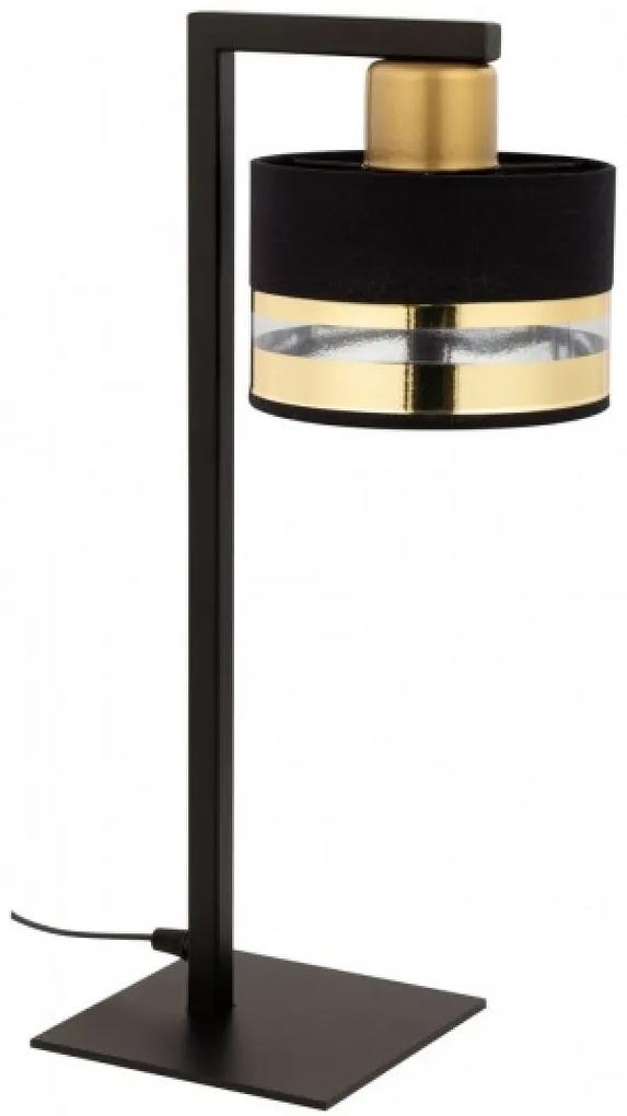 SIGMA Moderná stolná lampa PRO, 1xE27, 60W, čierna, zlatá