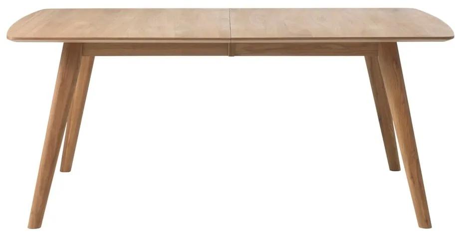 Rozkladací jedálenský stôl z masívneho duba Unique Furniture Rho, 100 × 180/270 cm