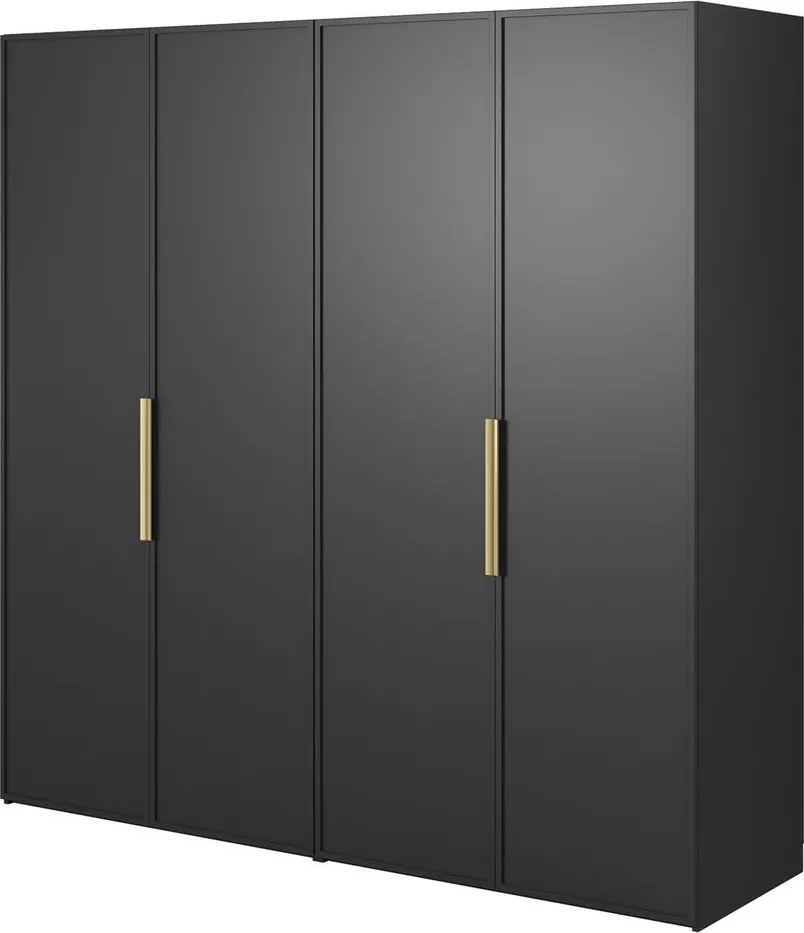 Šatníková skriňa Forry XV (čierna)