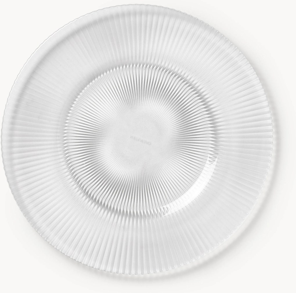 Drážkované raňajkové taniere Effie, 4 ks