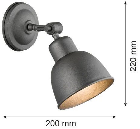 Argon 3183 - Nástenné svietidlo EUFRAT 1xE27/60W/230V