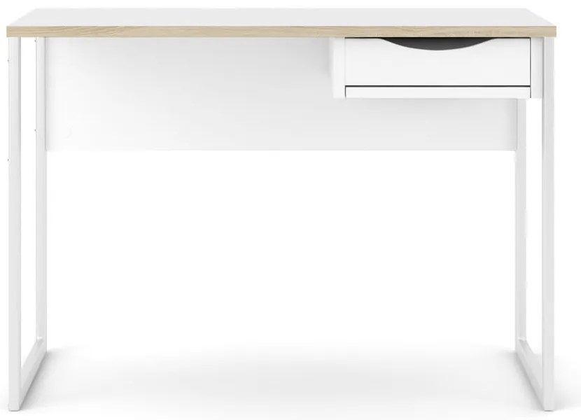 Biely pracovný stôl Tvilum Function Plus, 110 x 48 cm