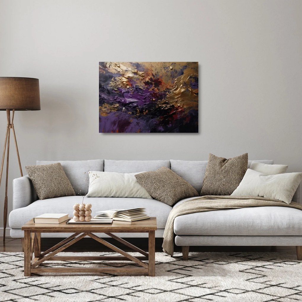 Sklenený obraz - Textúrovaná abstrakcia (70x50 cm)
