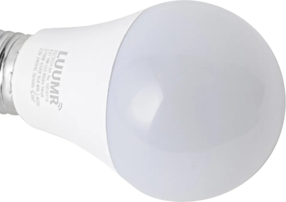 Sada 5 ks Inteligentné LED žiarovky E27 A60 matné RGBW 9W 806lm 2700-6500K