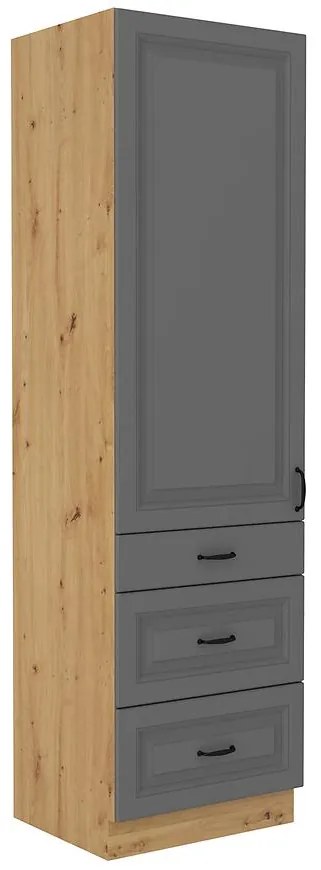 Kuchynská skrinka Stilo dustgrey/artisan 60dks/210 3s 1f