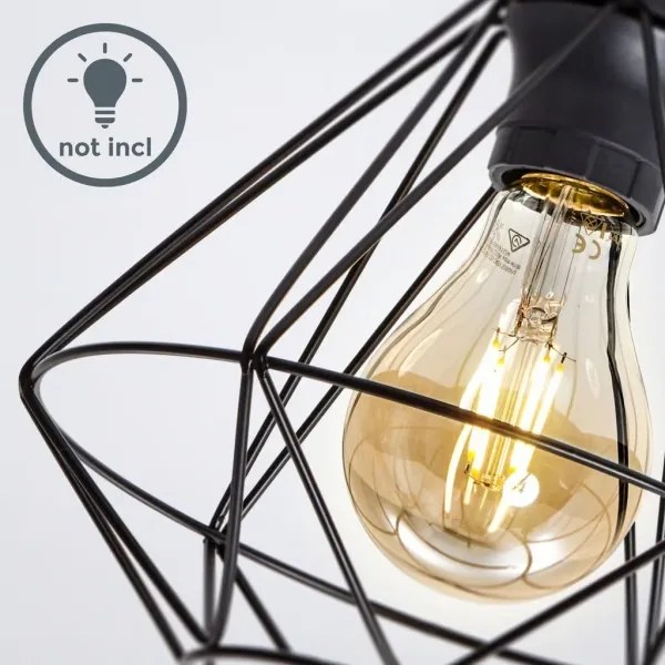 Stropné svietidlo 1xE27/40W/230V čierne