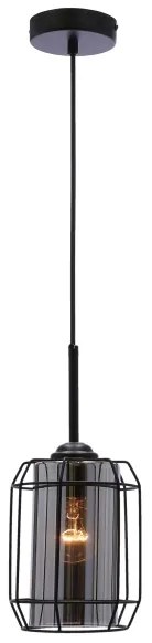 Luster na lanku JONERA 1xE27/40W/230V čierna
